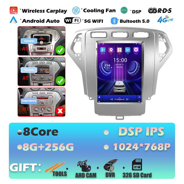 IPS DSP Android 14 For Ford Mondeo 4 2006-2010 Carplay Car Radio Multimedia Video Player Navigaion Head Unit Stereo