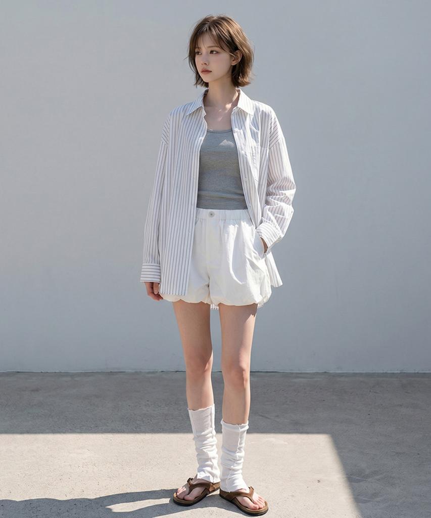Eilubeu Balloon Shorts Aasdpt103C