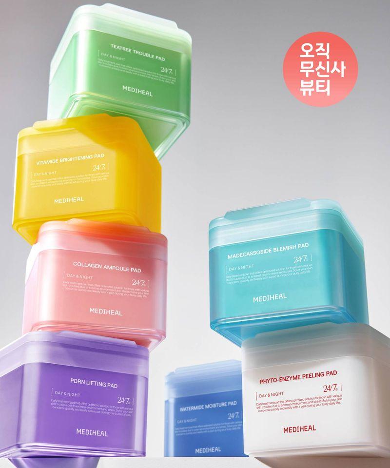 [6 Extra Pads Included] Derma Toner Pads (Full Size: 100 Pads) + Refill (200 Pads) Tea Tree Trouble Pads 100 Sheets