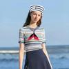 2 Pieces Women Men Navy Outfit Sailor Costume Captain Hat Sailor Scarf For Halloween,Navy Themed Party,Marine Costume Accessory
