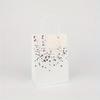 10pcs Kraft Paper Bag Hot Stamping Heart Handle Paper Bag Candy Cookies Gift Packaging Box Portable Bag