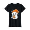 Halloween for Girls, Kids, Teen Girls Cute Fall Ghost T-Shirt 100% Cotton 2024 New T-Shirt Short Sleeve Fall Tee Top 01232