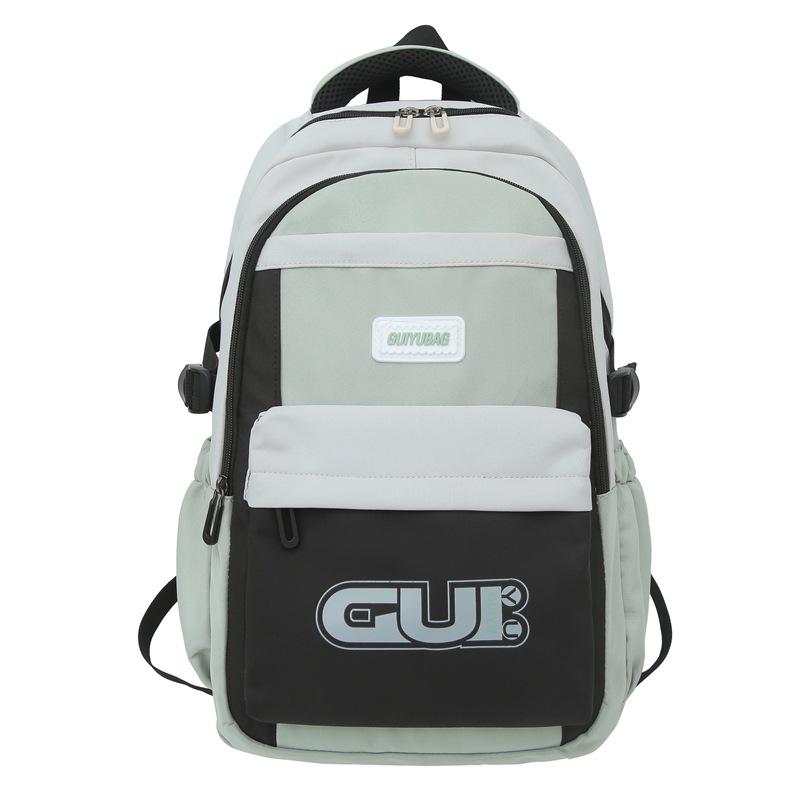 

Korean Style Schoolbag Female High School Junior High School Student Large Capacity Backpack Lightweight College Student Computer Backpack зелёный