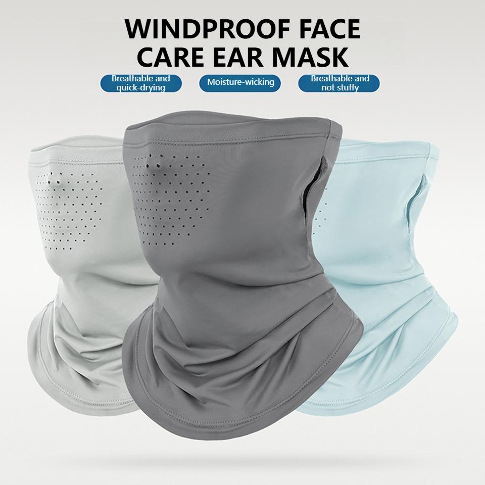 1Pcs Summer Cycling Face Cover Ice Silk Quick Dry Breathable Full Face Neck Gaiter UV Protection Sports Mask Men Women