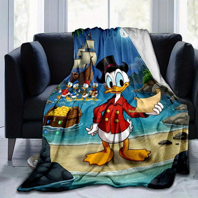 1pc, Disney's Scrooge McDuck Treasure Map Blanket, Perfect for All Seasons, Home Decoration, Blanket, Versatile & Cozy for Bedroom, Living Room, Trave
