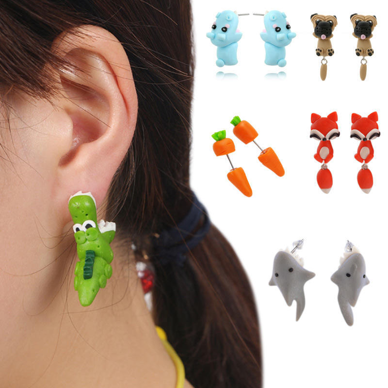Impression Handmade Clay earrings