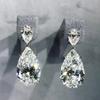 European and American bridal earrings, sparkling micro-zircon wedding dress evening dress accessories, wedding dinner earrings and earrings.