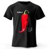 Versatile Unisex 100% Cotton Bold Red Hot Graphic Tee for Men Fiery Food Lovers Summer Personality Harajuku Simple Stylish Top