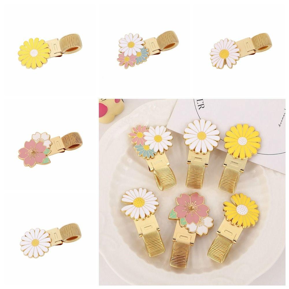 Daisy Magnet Clip Flower Notebook Marker High-end Page Divider  Stationery