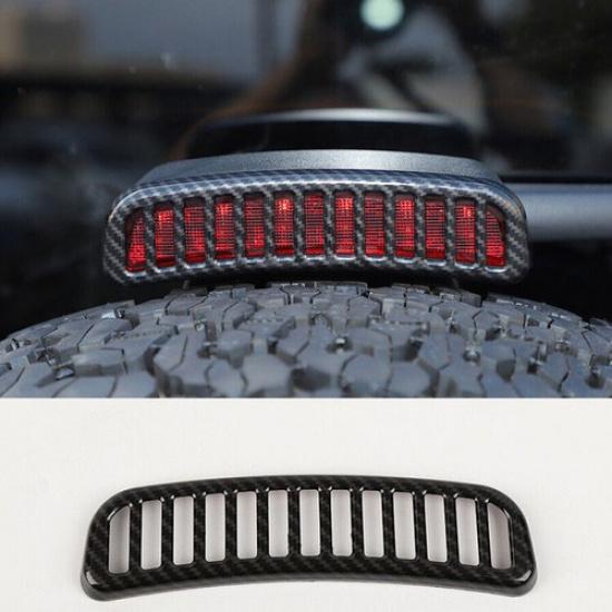 For Ford Bronco 21+ 3rd Third High Brake Stop Lamp Light Cover Trim Carbon Fiber