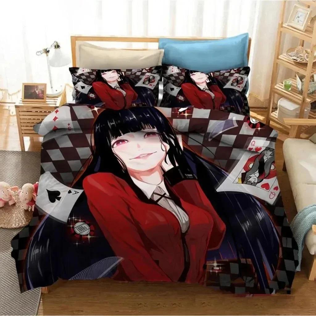 Comforter Anime Kakegurui Yumeko Jabami Bedding Set Bedroom Soft Modern S Comefortable And