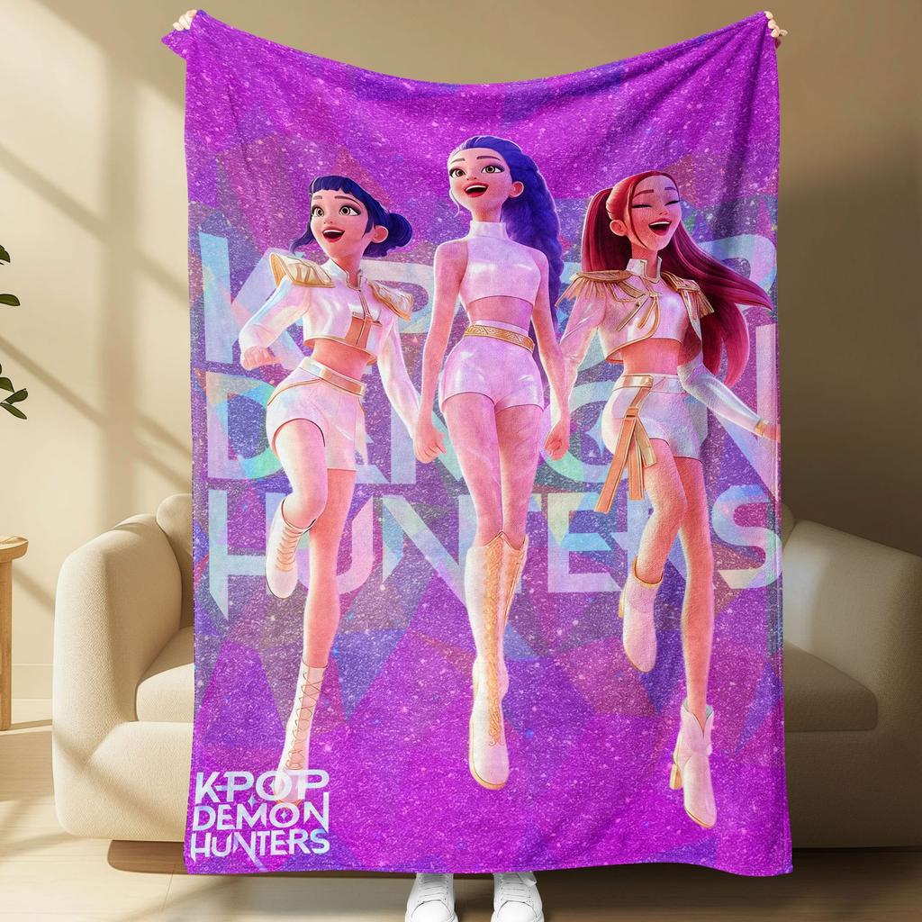 Kpop Witch Hunters Blanket Blanket Jit Witch Hunters Peripheral Pattern Digital Printed Flannel Blanket Blanket
