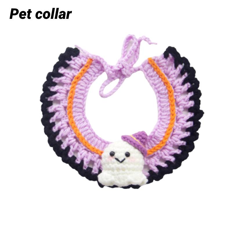 

Collar Pet Halloween Cat Dog Adjustable Accessory Decorations Multiple Sizes Ghost Collar,20cm/7.87in