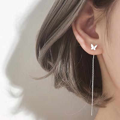 Romantic Creative Design Dance Butterfly Earrings Romantic Earrings Temperament Long Earrings Women's Japan and Korea Gift Accessories
