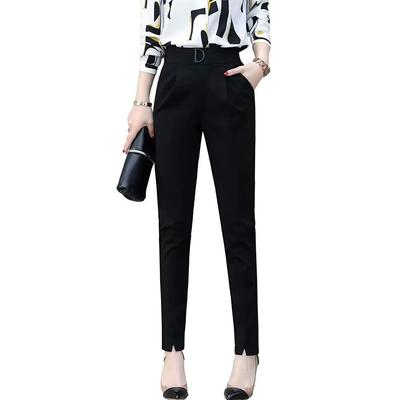 Elegancki Garnitur Idealny do Biura i na Rozmiary Plus Skinny Fit [eleitchtee] [LHT] Damskie Spodnie z Wysokim Stanem, do Pracy, Damskie, S-4XL, Wyszczuplające, (Rozmiar M,