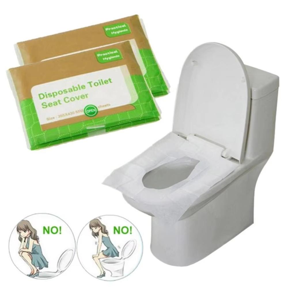 11/11/11PCS Disposable Toilet Seat Cover Portable Travel Camping Hotel Bathroom Degradable Waterproof Toilet Mat Accessories