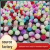 10mm Gradient Bayberry Ball ABS Hairpin with Two-Color Butterfly Orchid Core Bead