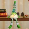 Festive Striped Snowflake Knit Hat with Lights: Star & Doll Ornament