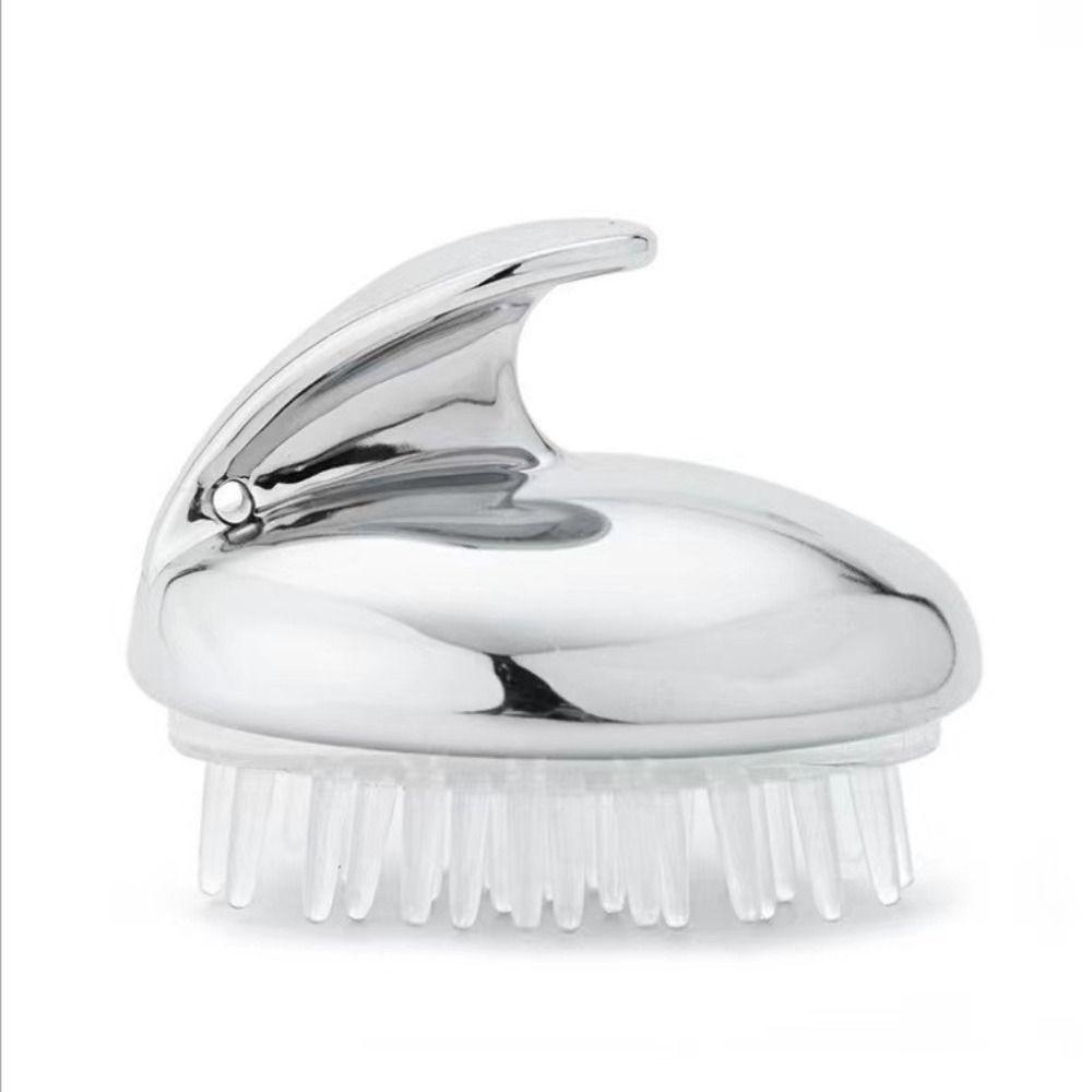 Handheld Silicone Massage Comb SPA Hair Washing Comb Soft Shower Brush  Women