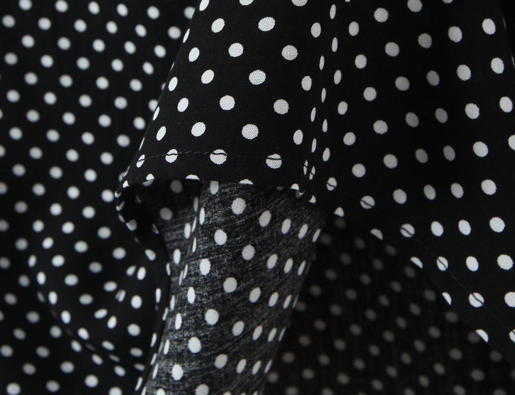 Women's Retro French Polka Dot Maxi Dress: Slim Fit, Strappy, V-Neck, Lace Patchwork, Early Spring Collection