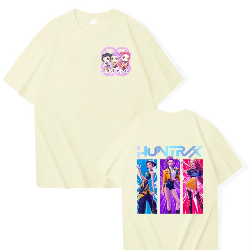 Hot Sale KPop Demon Hunters Graphic T Shirts Men Women Clothing Fashion Cartoon T-shirts Summer Casual T-shirt Streetwear