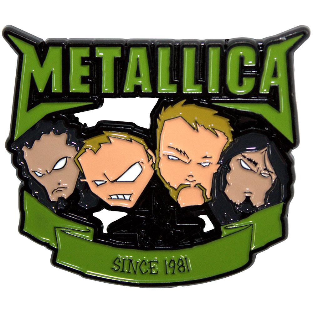 Metallica Since 1981 Heads Badge