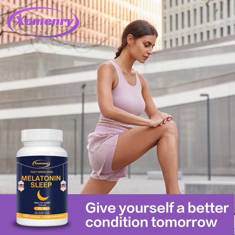 Melatonin 20mg - Provides Natural Sleep Support, Promotes Calmness & Relaxation