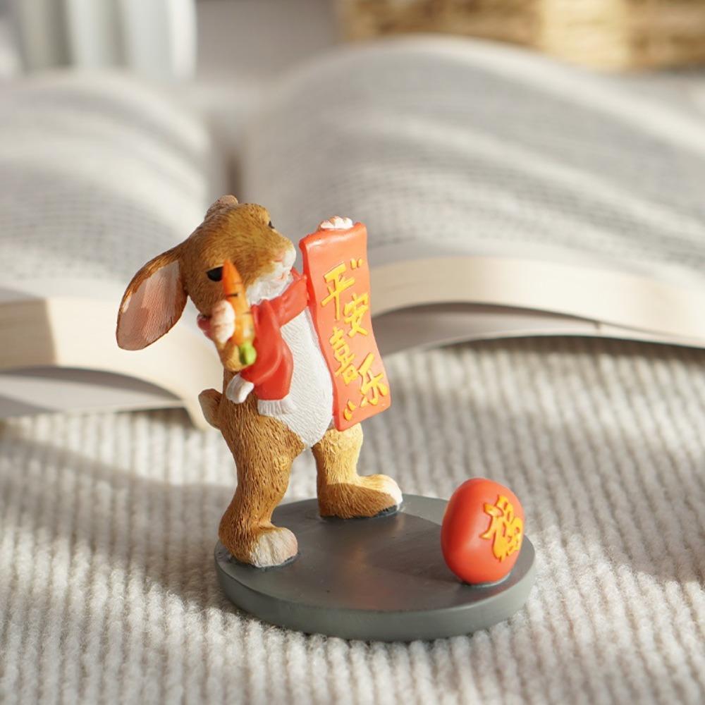 Animal Figurines Panda Desk Mobile Phone Holder Ornament Pig Backpack Model Toy  Phone Accessories