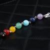 7 Chakra Reiki Beads Gemstone Charms Pendant Yoga Balancing Necklace Colorful Bead Necklace