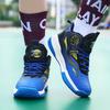 Autumn / Winter Leather Super Fiber Leather Children's Basketball Shoes with Plush Insulation for Teenagers' Casual Basketball Sports Shoes