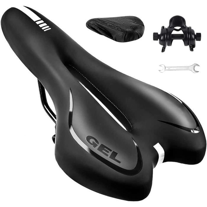 Selle De Vélo - ZONSUSE - Ergonomique - Étanche - Boule d'Amortisseur - Bande Réfléchissante