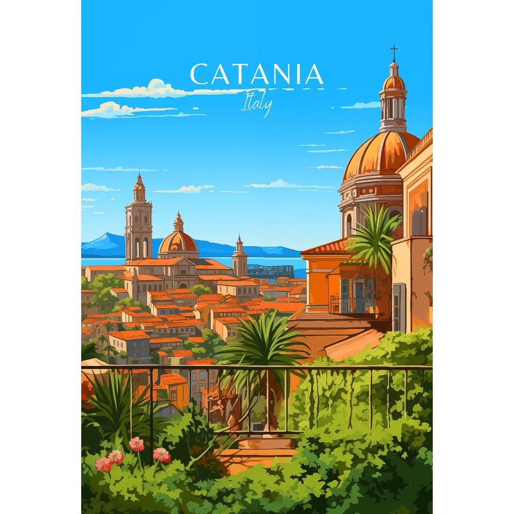 Modern Amalfi Italy Famous Travel Posters Palermo Vintage Puglia Cinque Terre Travel Prints Canvas Wall Pictures Home Room Decor