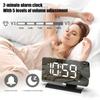 Digital Projections Alarm Clocks for Bedrooms 180° Rotatable Projector Loud Duals Alarms for Kids Elderly,Heavy Sleepers