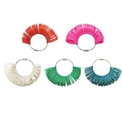 Jewelry Measurement Device with 5 Stylish Color Option Retro Ring Sizer Gauge Compact Design for Finger Size Checking