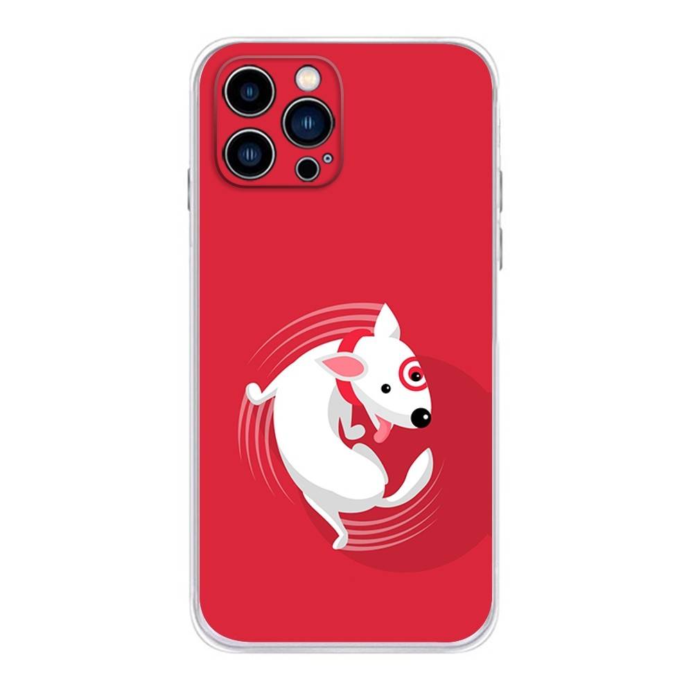 Funny Bull Terrier Dog Phone Case For iPhone 17 16,15,14,13,12,11 Plus,Pro,Max,XR,Plus,E,Mini Transparent Soft Cover