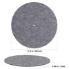 Totority 2-Piece Record Mat, Turntable Felt Mat, Vinyl Slipmat, DJ Slipmat, Record Protection Mat, Felt Mat, Gray