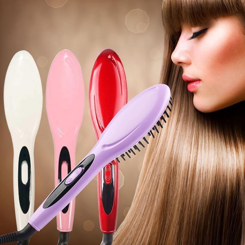 Buy Automatic Electric Fast Hair Straightener Brush Comb Ironic Massager Tool Styler for Women