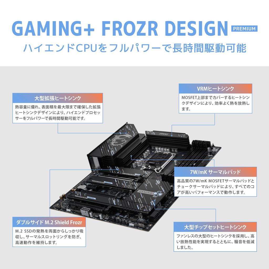 MSI Z890 GAMING PLUS WIFI Z890 Chipsatz ATX Motherboard MB6588