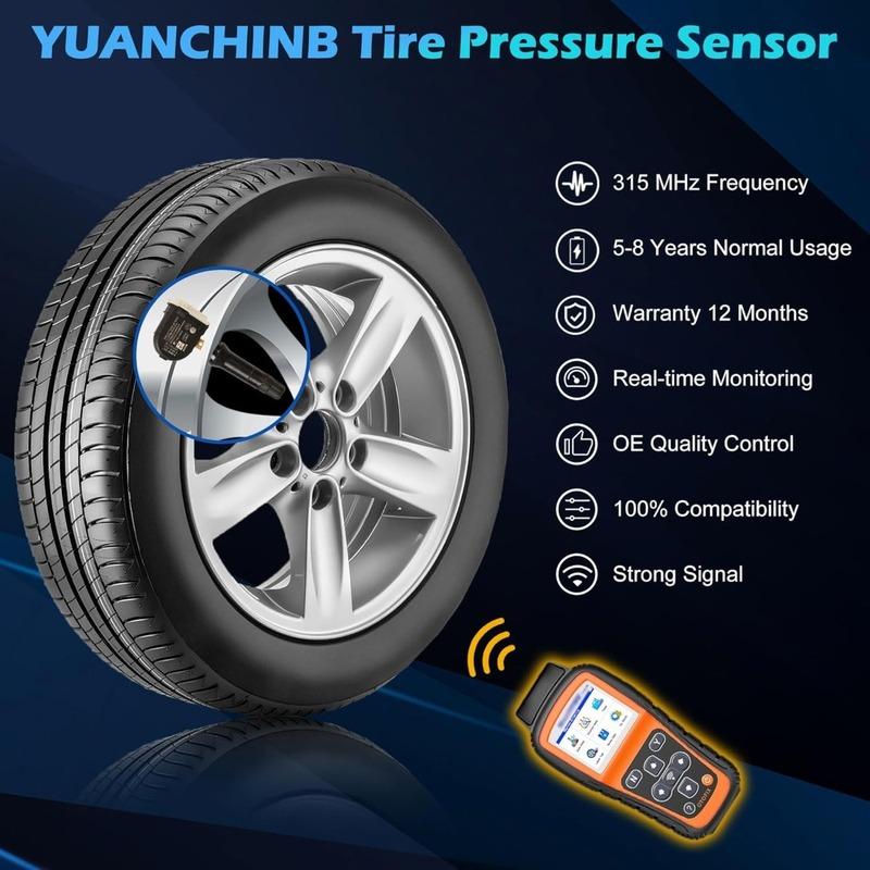 F2GZ-1A189-A 1/4pcs Sensor Tire Pressure Monitoring System Tire Sensor Crysler Replacement for FORD MUSTANG /F-150 /EDGE