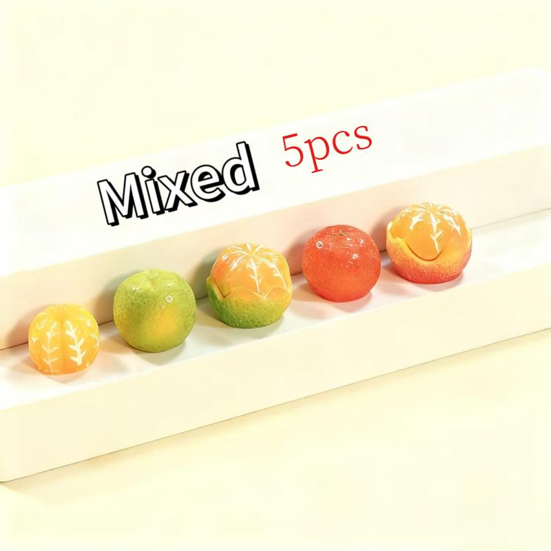 Harz Spaß Simulation Lieblich Orange Früchte Anhänger DIY Verzierungen Haarnadel Handgefertigtes Zubehör Perlen Harzmaterial