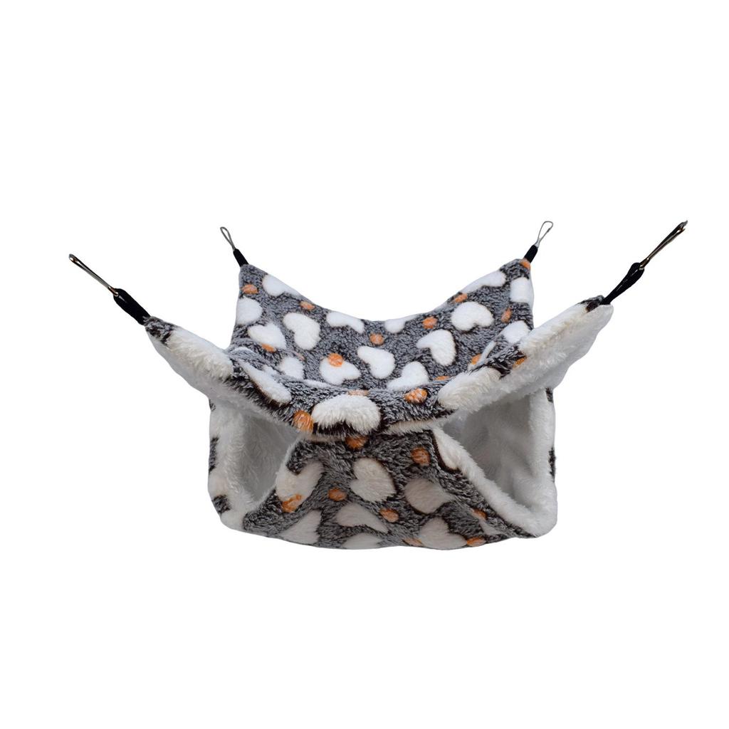 Sugar Glider Double-Layer Hammock: Cozy Hanging Bed for Squirrels & Hamsters