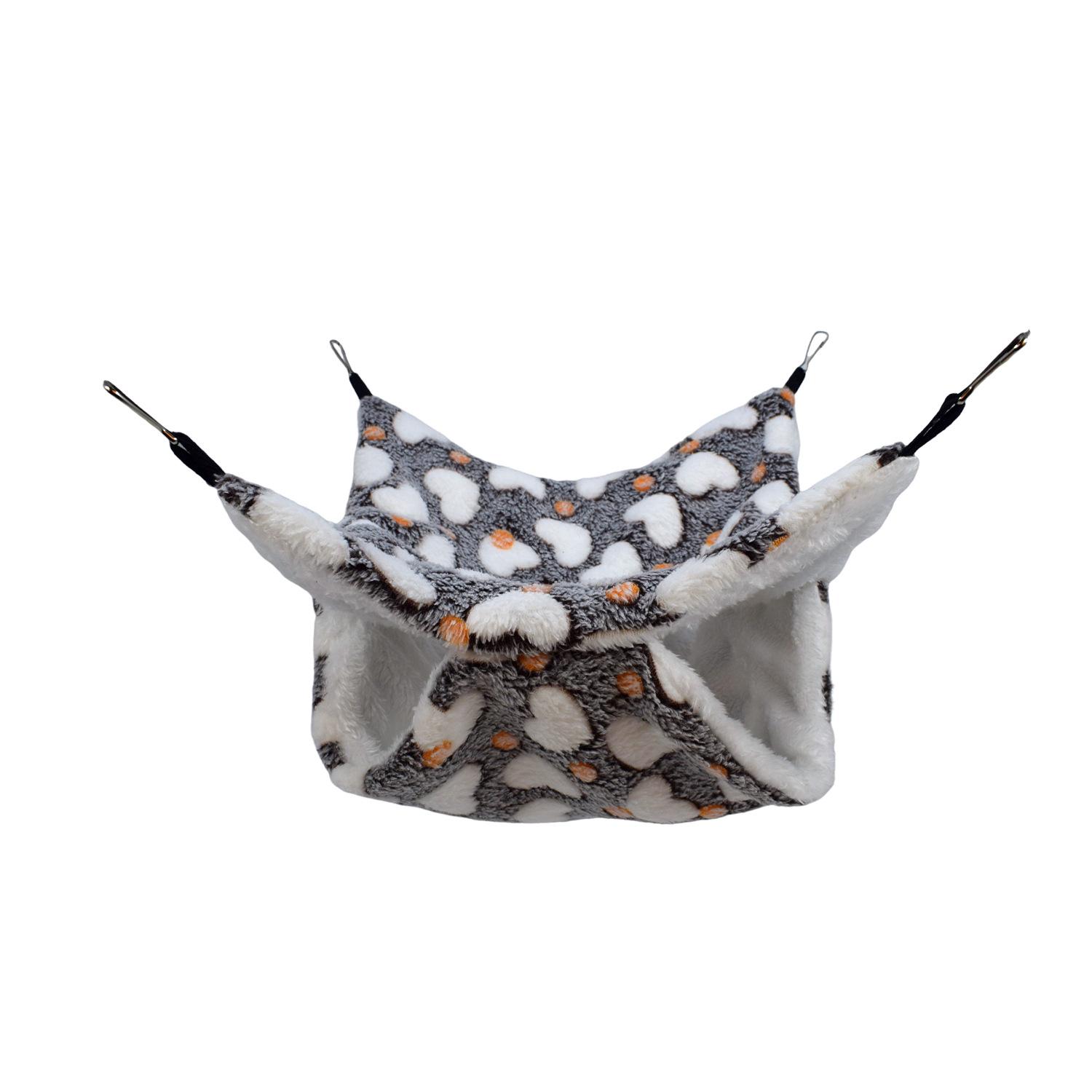 

Гамак двошаровий для цукрового поссума: Затишне підвісне ліжко для білок та хом яків 20*20