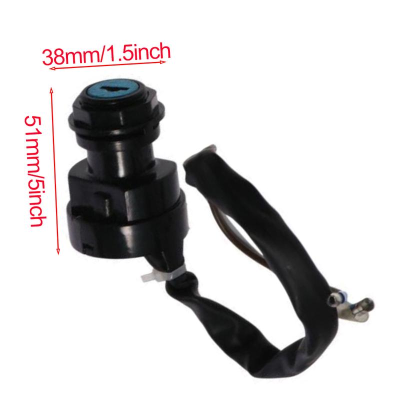 27005-1201 Motorcycle Ignition Key Switch with 2 Keys For Kawasaki KLF220 KLF250 KLF300 KLF400 KVF300 KVF400 Lakota 300