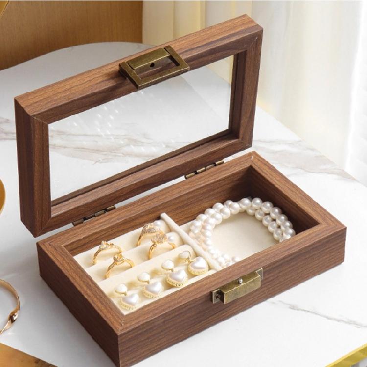 Schmuckaufbewahrungsbox mit Fächern Multifunktionaler Organizer für Ohrringe Armbänder Halsketten Eleganter Schmuckhalter