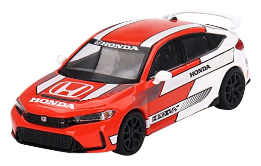 

MINI GT 1/64 Honda Civic Type R 2023#1 Красный пейс-кар Левостороннее управление Готовое изделие