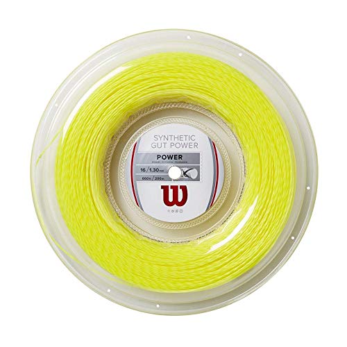 

Теннисная струна Wilson Synthetic Gut Power 16 - катушка 200 м, желтая