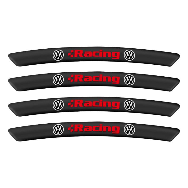 

4Pcs Auto Wheel Hub Badge Tire Rim Stickers Accessories For Volkswagen Scirocco POLO Tiguan Passat B5 B6 B7 Golf EOS Jetta MK6 Octavia чёрный