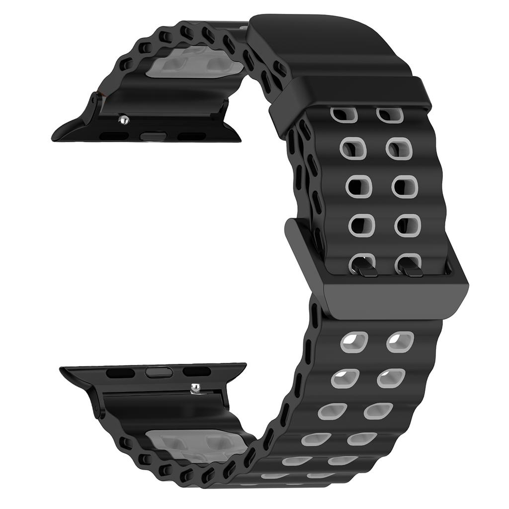 Silicone Strap for Apple Watch Ultra 3 49mm Band Breathable Bracelet for iWatch Series 11 10 42 46mm 9 8 7 6 SE 45mm 44mm Strap