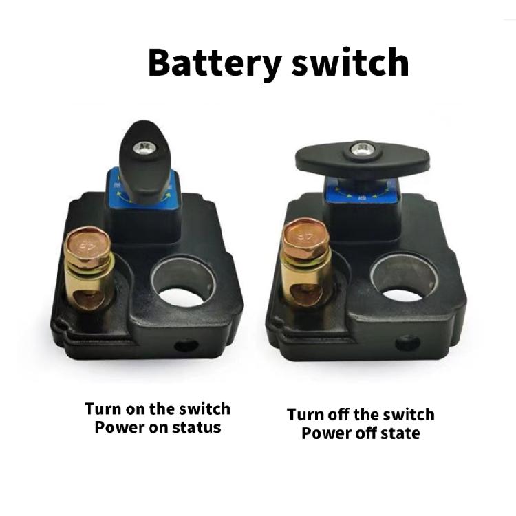 Car Battery Disconnect Switch Isolator 12V 24V 100A Battery Terminals Switch Cut Off Switch Auto Part Universal for Car
