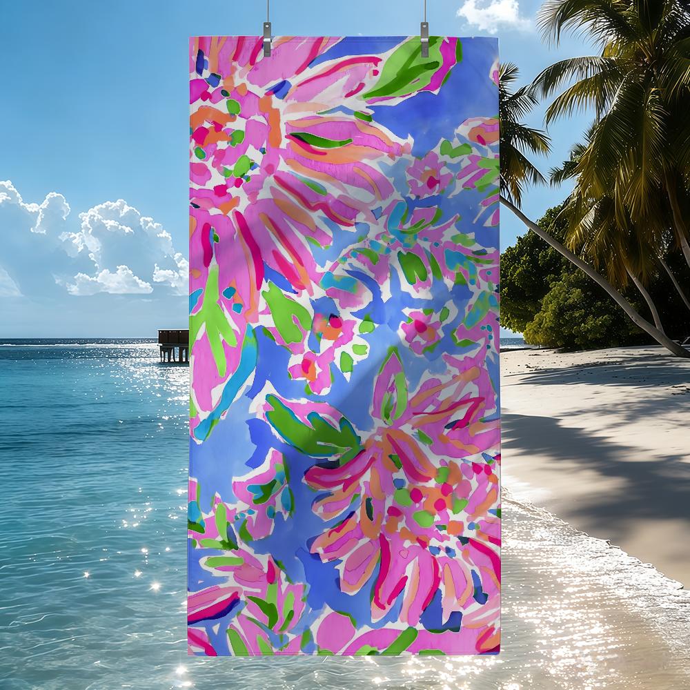 Fashion L-Lilly P-Pulitzer Towel Soft Pool Gift For Travel Gym Shower Camping Quick Dry Sports Beach Towels